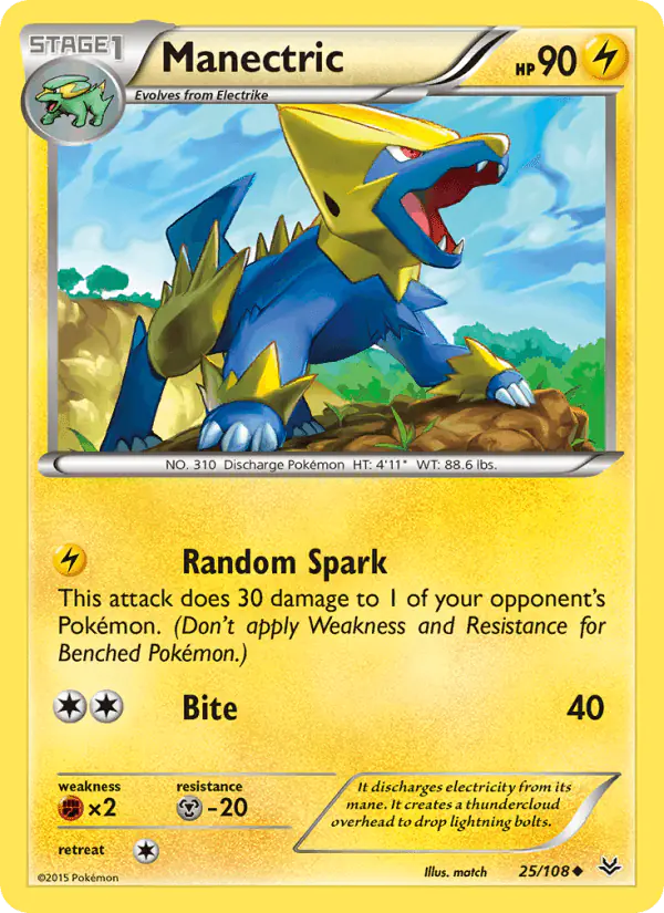 Carta Manectric 25/108 de Roaring Skies