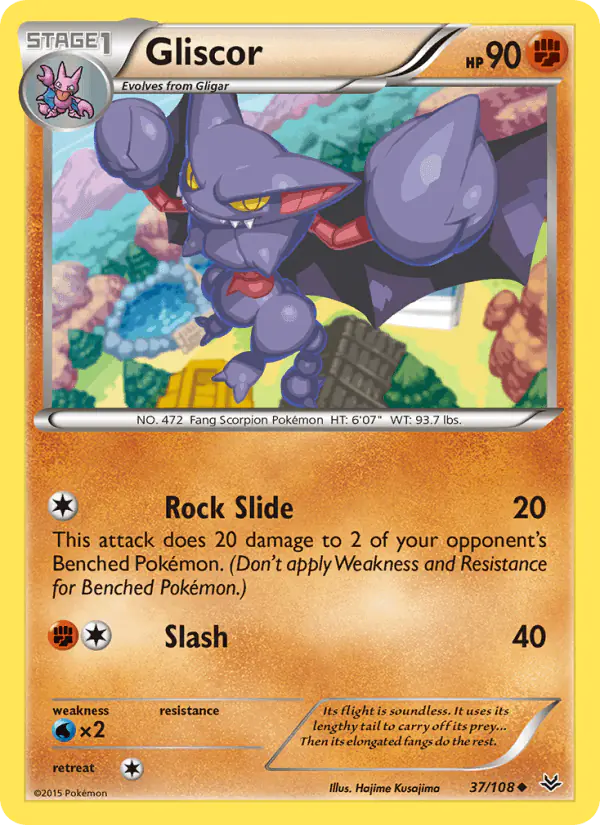 Carta Gliscor 37/108 de Roaring Skies