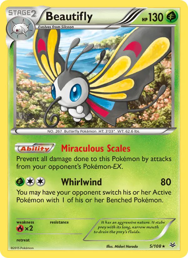 Carta Beautifly 5/108 de Roaring Skies