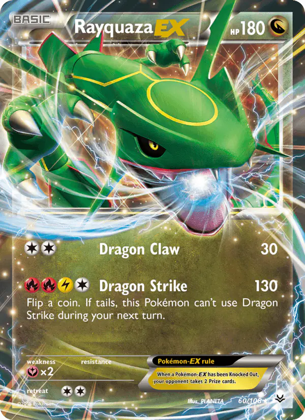 Carta Rayquaza EX 60/108 de Roaring Skies