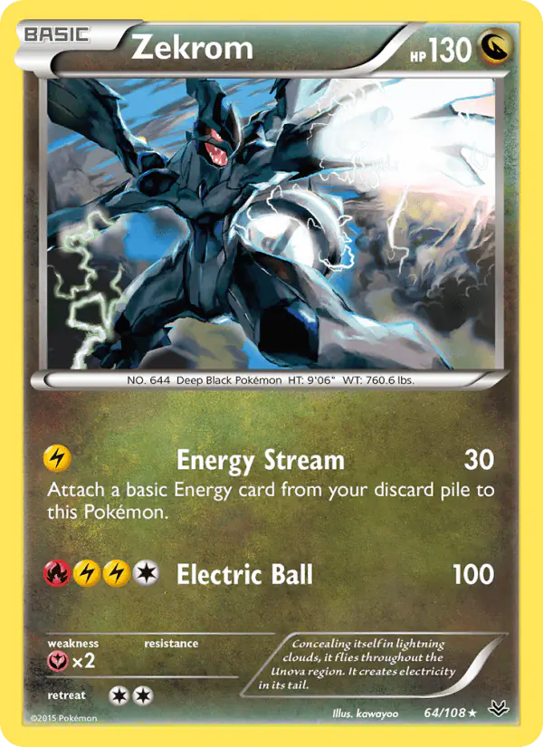 Carta Zekrom 64/108 de Roaring Skies