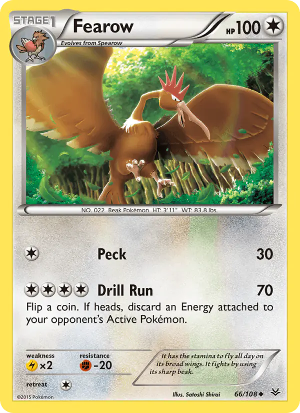 Carta Fearow 66/108 de Roaring Skies