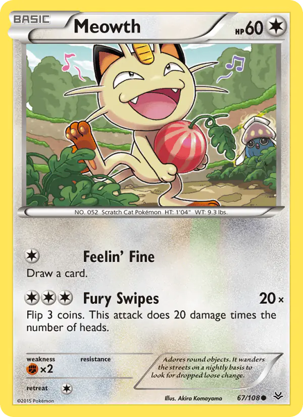 Carta Meowth 67/108 de Roaring Skies
