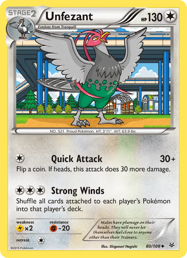 Carta Unfezant 80/108 de Roaring Skies