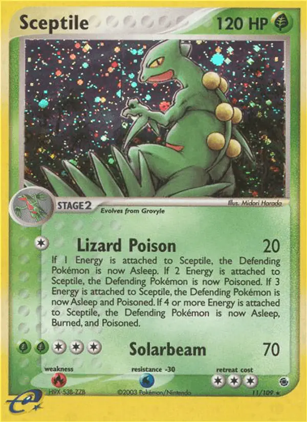 Carta Sceptile 11/109 de Ruby & Sapphire