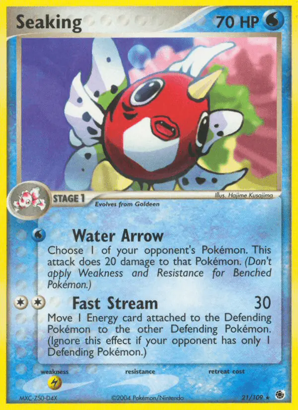 Carta Seaking 21/109 de Ruby & Sapphire