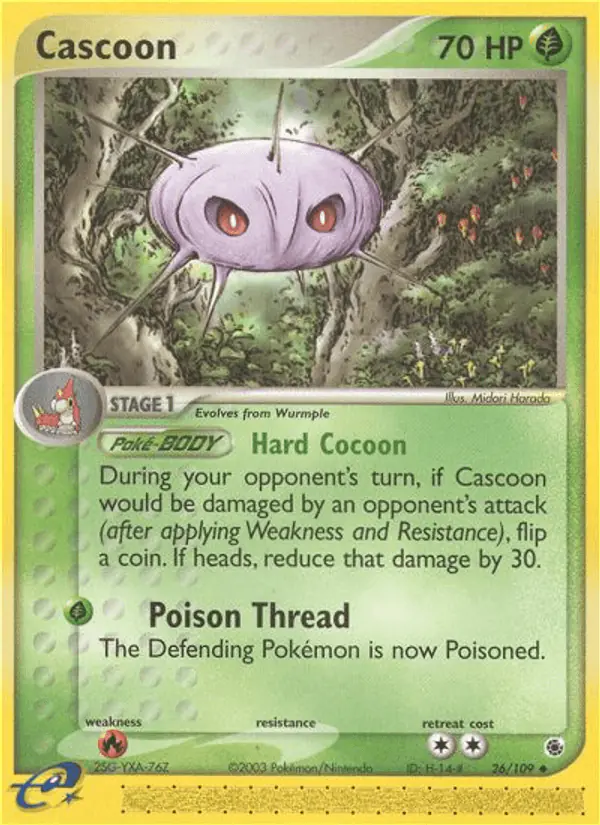 Carta Cascoon 26/109 de Ruby & Sapphire