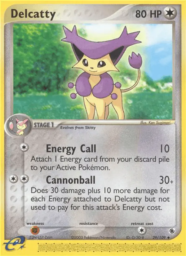 Carta Delcatty 29/109 de Ruby & Sapphire