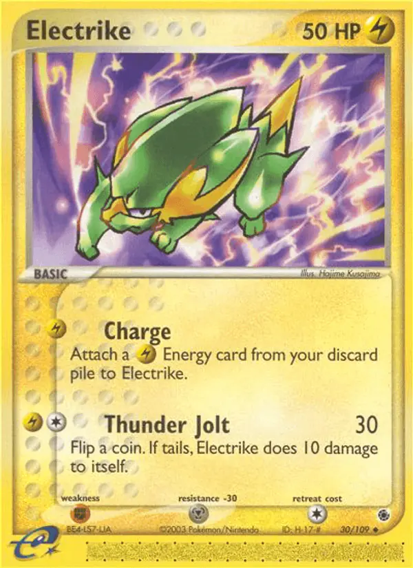 Carta Electrike 30/109 de Ruby & Sapphire