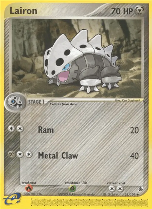 Carta Lairon 36/109 de Ruby & Sapphire