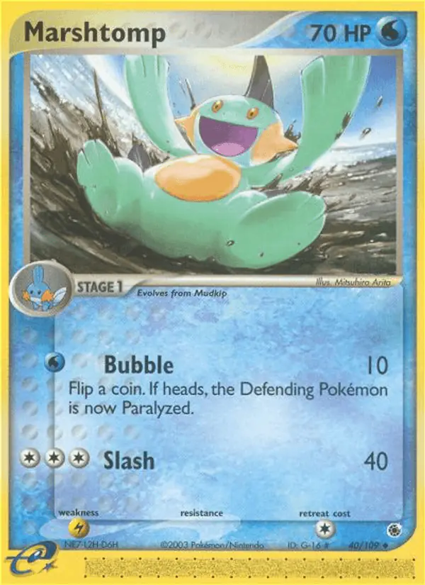 Carta Marshtomp 40/109 de Ruby & Sapphire