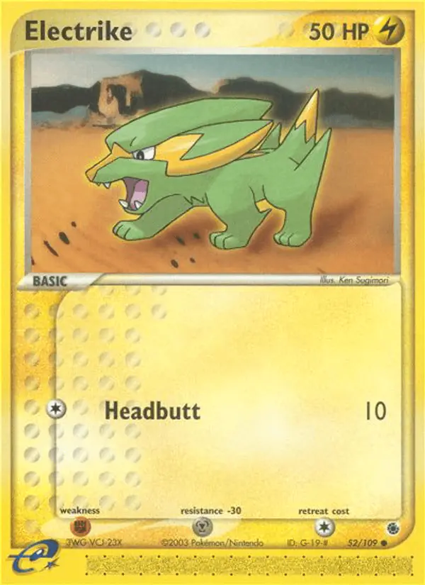 Carta Electrike 52/109 de Ruby & Sapphire