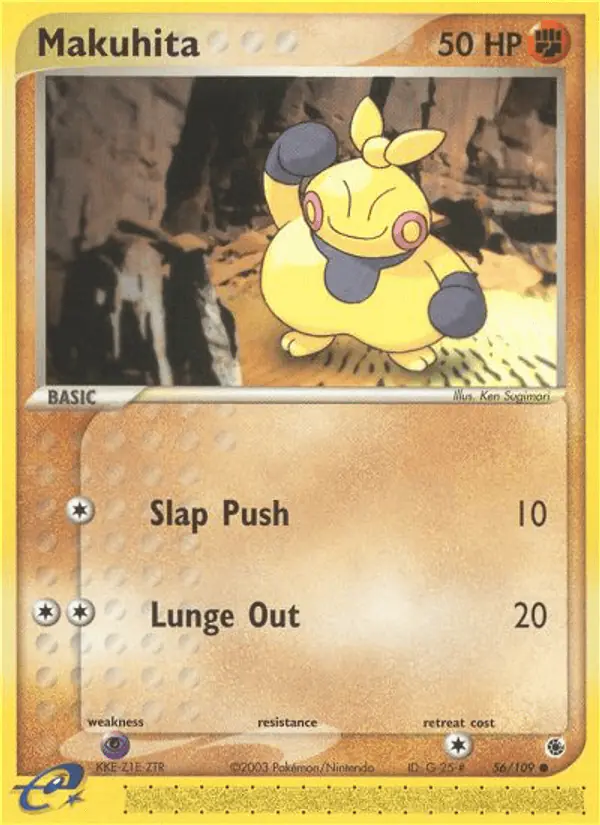 Carta Makuhita 56/109 de Ruby & Sapphire