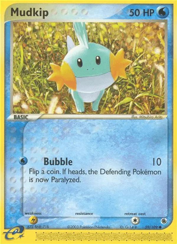 Carta Mudkip 59/109 de Ruby & Sapphire