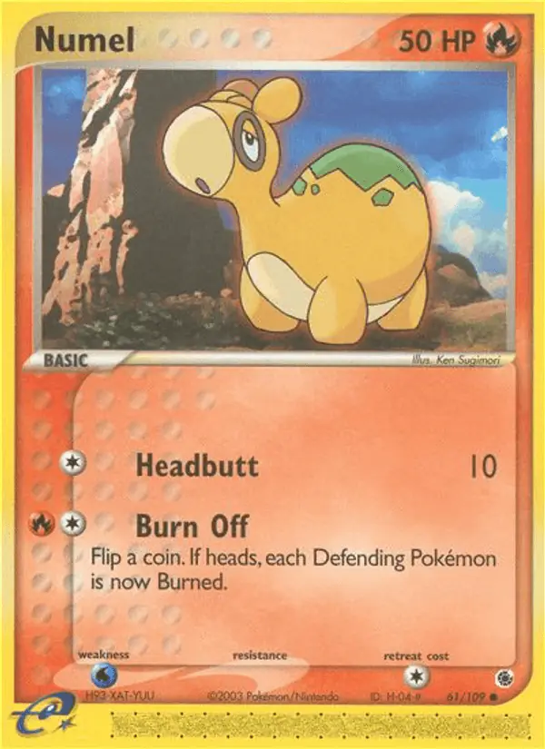 Carta Numel 61/109 de Ruby & Sapphire