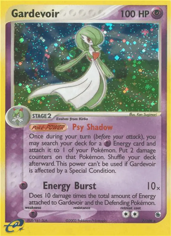 Carta Gardevoir 7/109 de Ruby & Sapphire