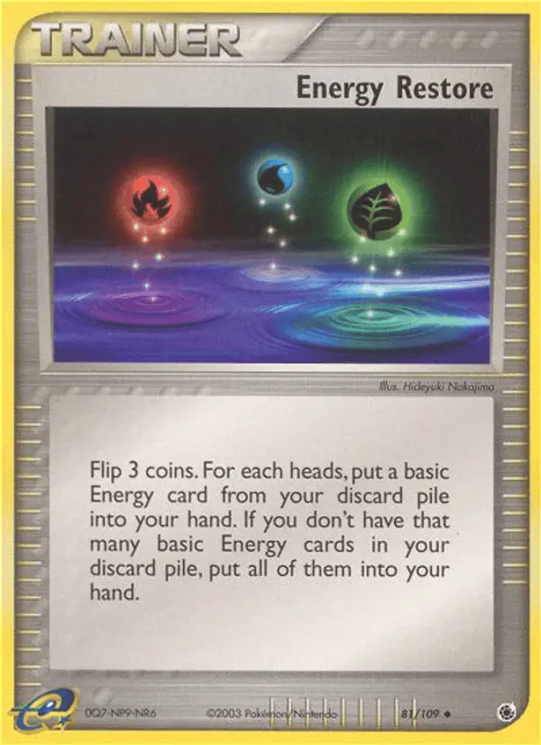 Carta Energy Restore 81/109 de Ruby & Sapphire