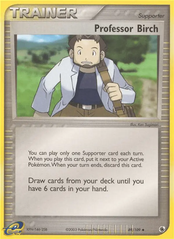 Carta Professor Birch 89/109 de Ruby & Sapphire