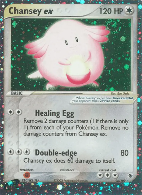 Carta Chansey ex 96/109 de Ruby & Sapphire