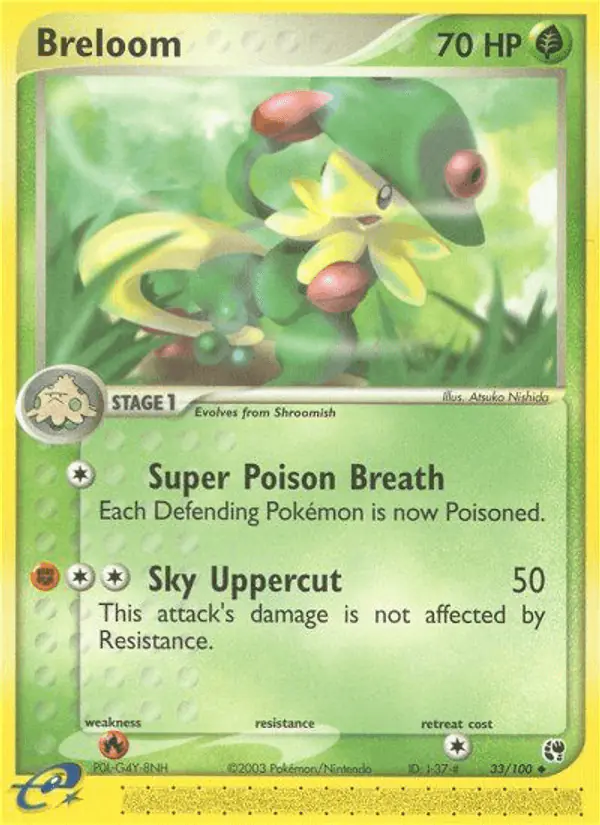 Carta Breloom 33/100 de Sandstorm