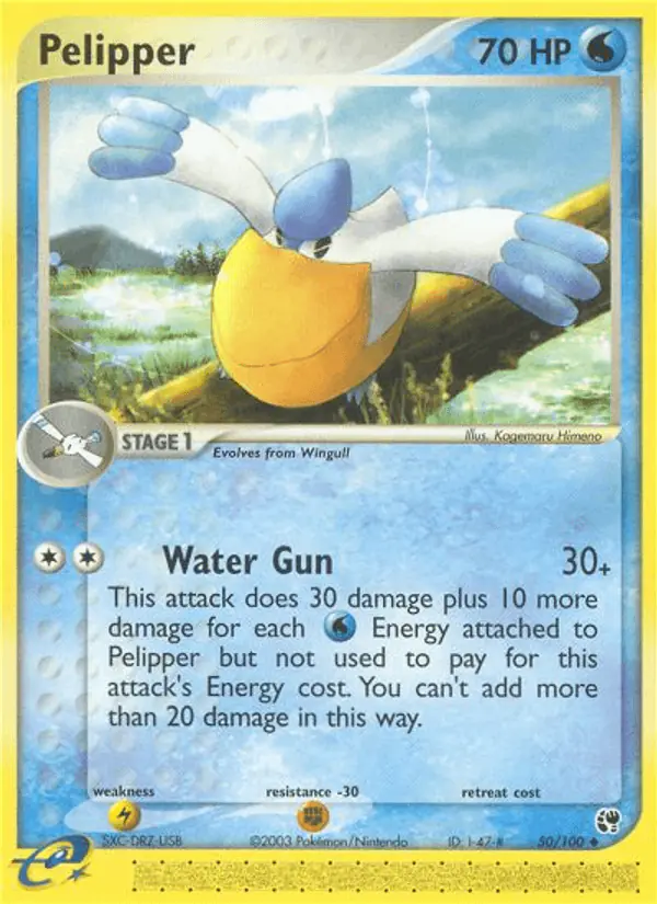 Carta Pelipper 50/100 de Sandstorm