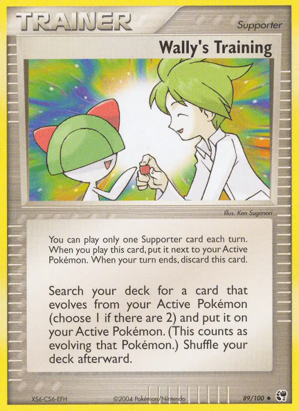 Carta Wally's Training 89/100 de Sandstorm