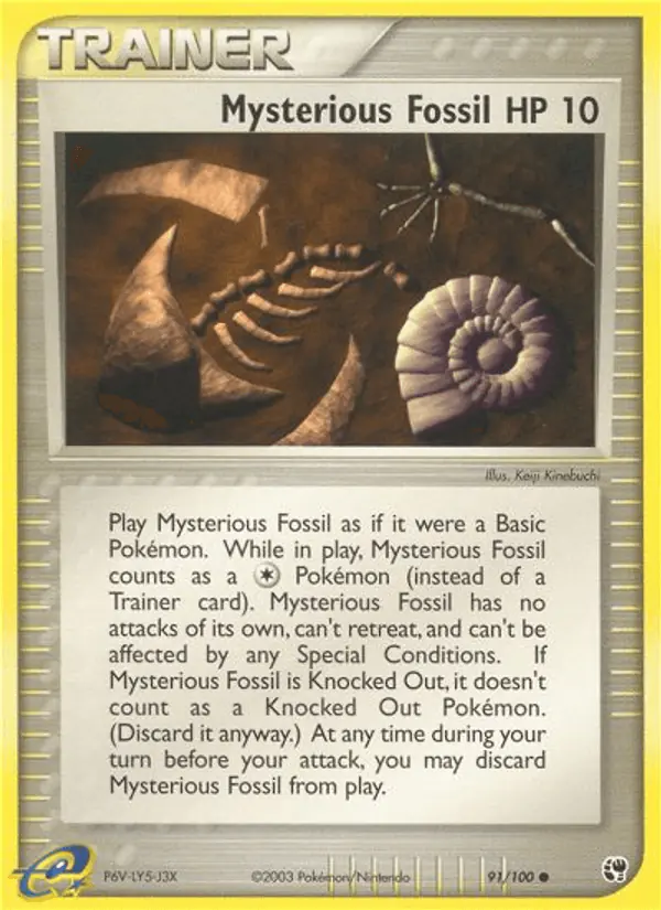 Carta Mysterious Fossil 91/100 de Sandstorm