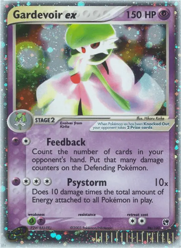 Carta Gardevoir ex 96/100 de Sandstorm