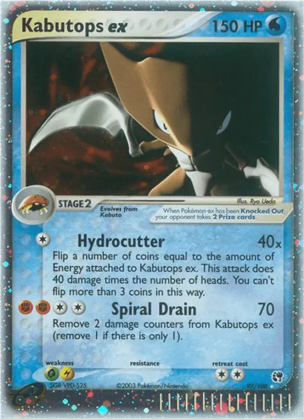 Carta Kabutops ex 97/100 de Sandstorm