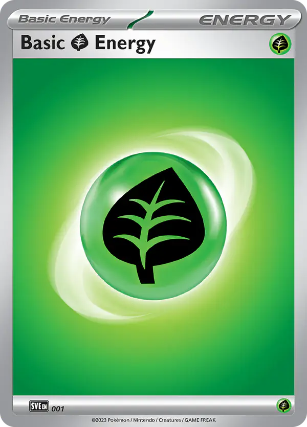 Carta Grass Energy 001/024 de Scarlet & Violet Energy