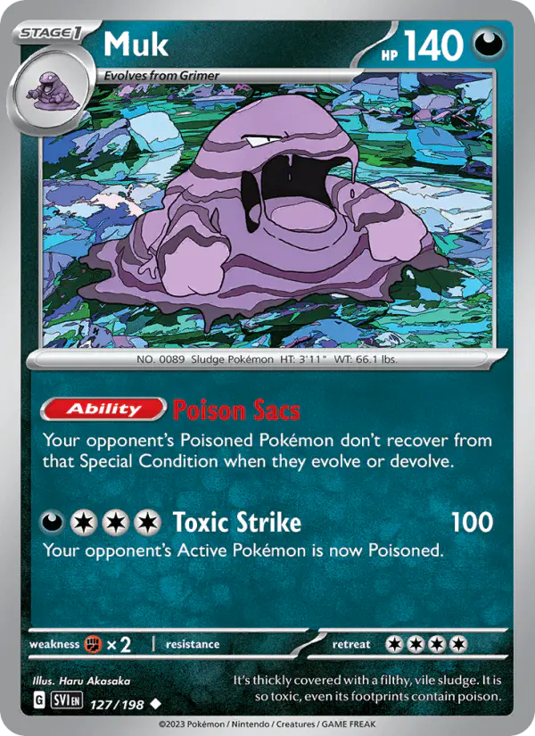 Carta Muk 127/198 de Scarlet & Violet