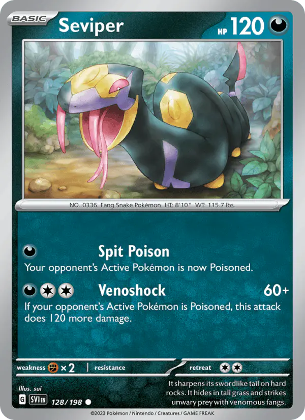 Carta Seviper 128/198 de Scarlet & Violet
