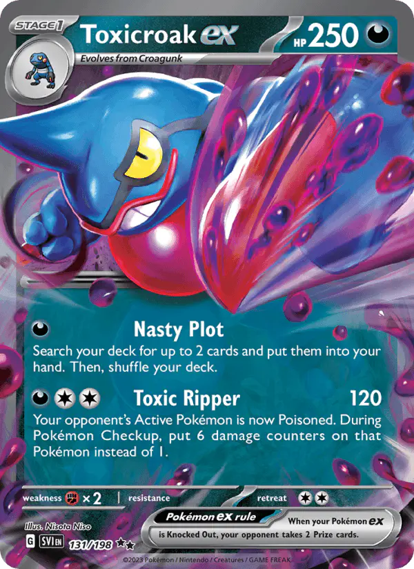 Carta Toxicroak ex 131/198 de Scarlet & Violet