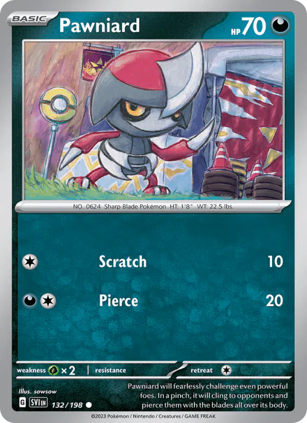 Carta Pawniard 132/198 de Scarlet & Violet