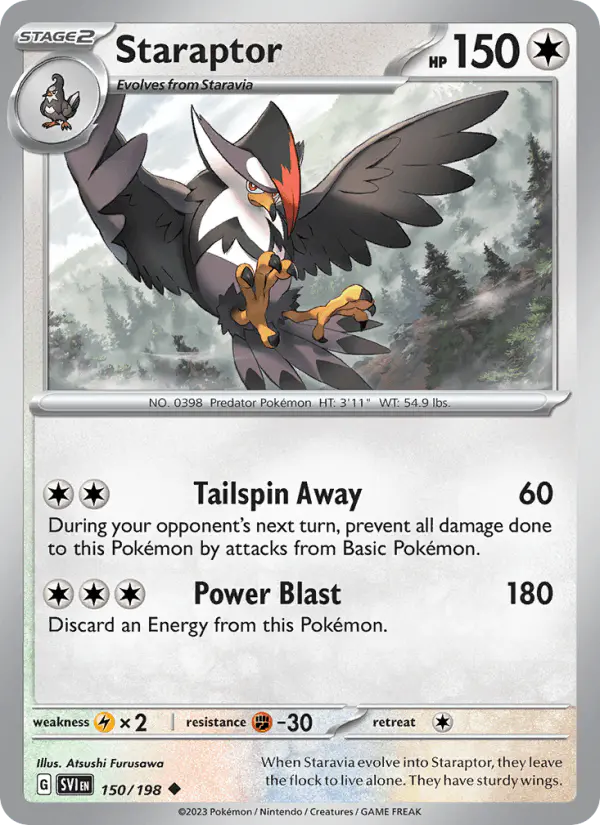 Carta Staraptor 150/198 de Scarlet & Violet