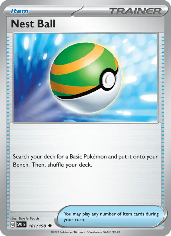 Carta Nest Ball 181/198 de Scarlet & Violet