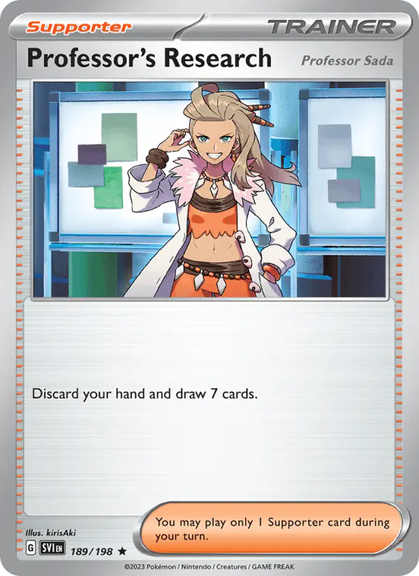 Carta Professor's Research 189/198 de Scarlet & Violet