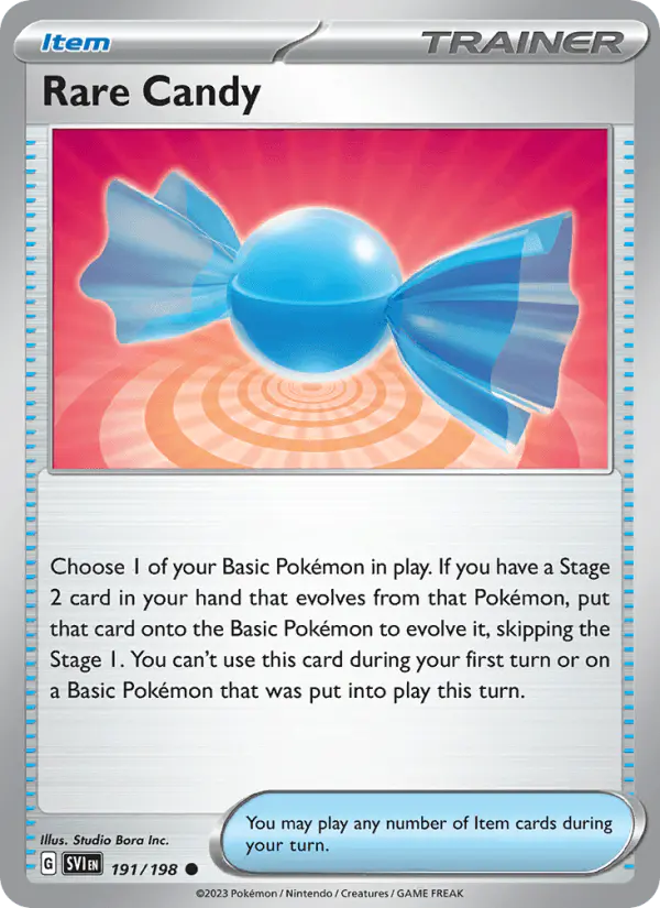 Carta Rare Candy 191/198 de Scarlet & Violet