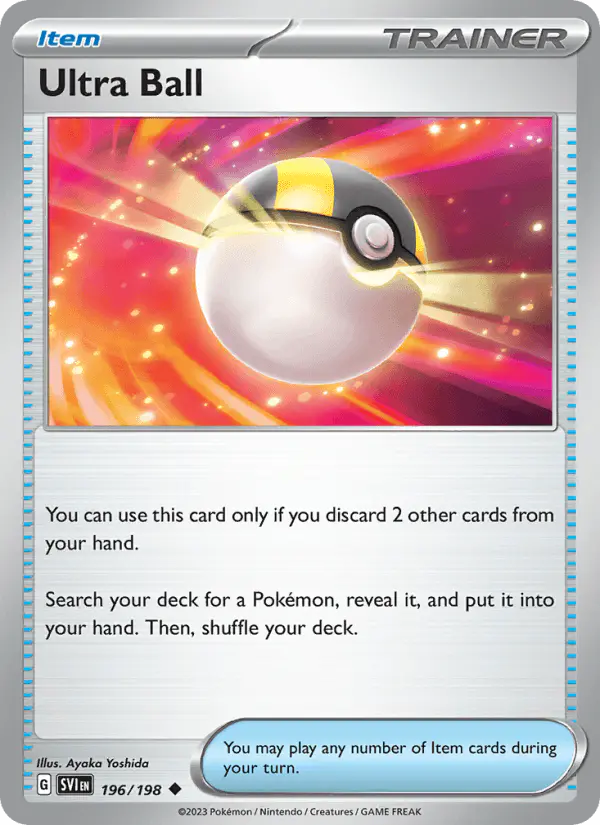 Carta Ultra Ball 196/198 de Scarlet & Violet