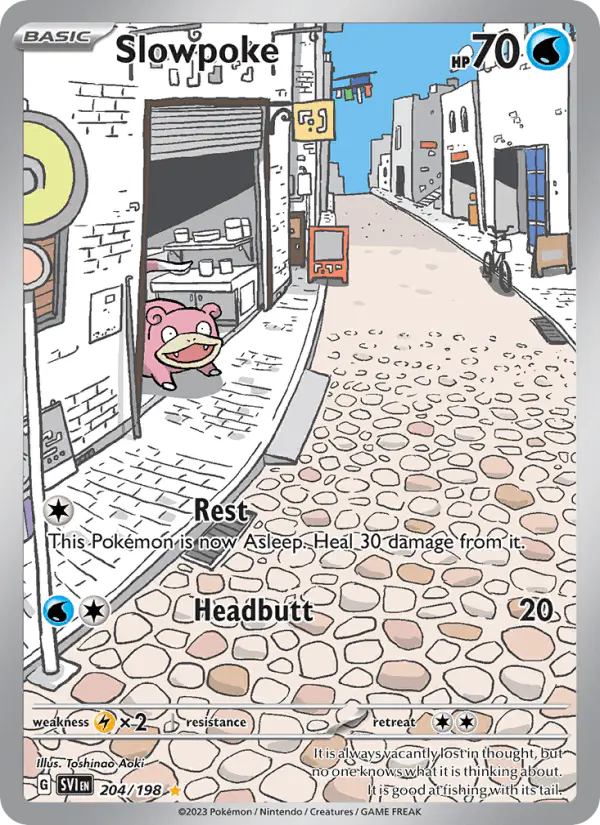 Carta Slowpoke 204/198 de Scarlet & Violet