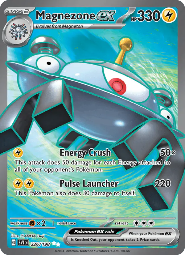 Carta Magnezone ex 226/198 de Scarlet & Violet