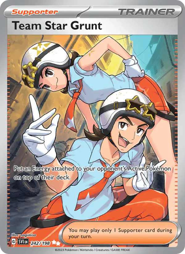 Carta Team Star Grunt 242/198 de Scarlet & Violet