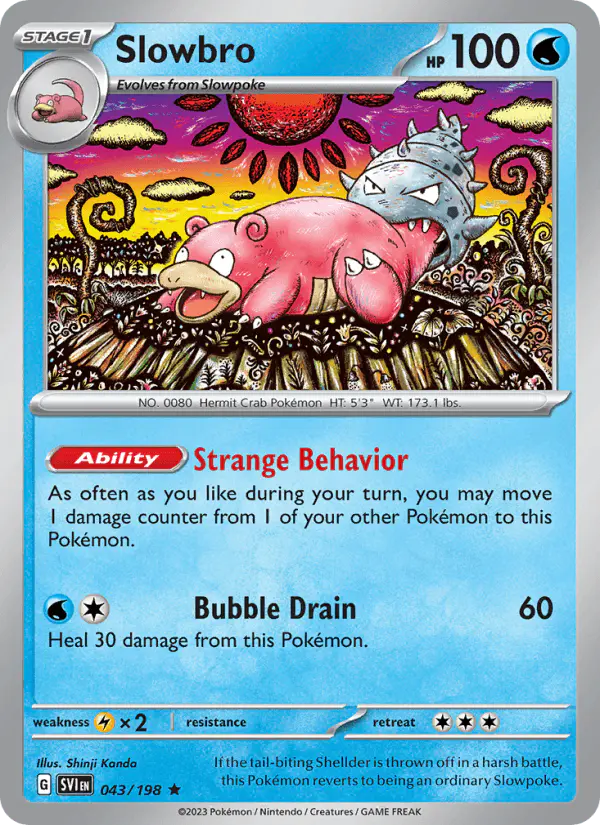 Carta Slowbro 043/198 de Scarlet & Violet