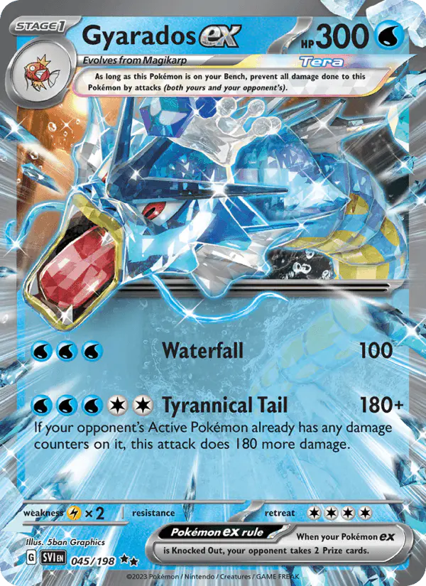 Carta Gyarados ex 045/198 de Scarlet & Violet