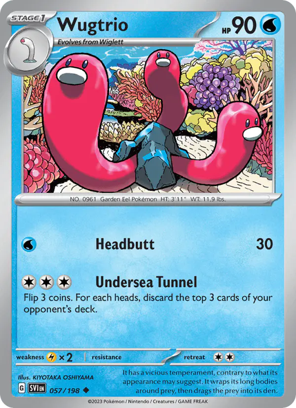 Carta Wugtrio 057/198 de Scarlet & Violet