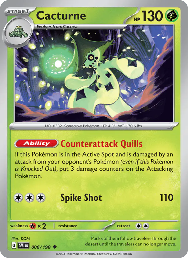 Carta Cacturne 006/198 de Scarlet & Violet