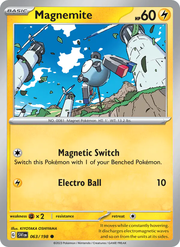 Carta Magnemite 063/198 de Scarlet & Violet