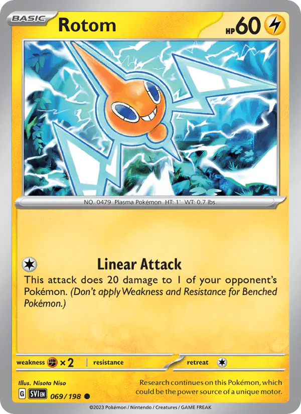 Carta Rotom 069/198 de Scarlet & Violet
