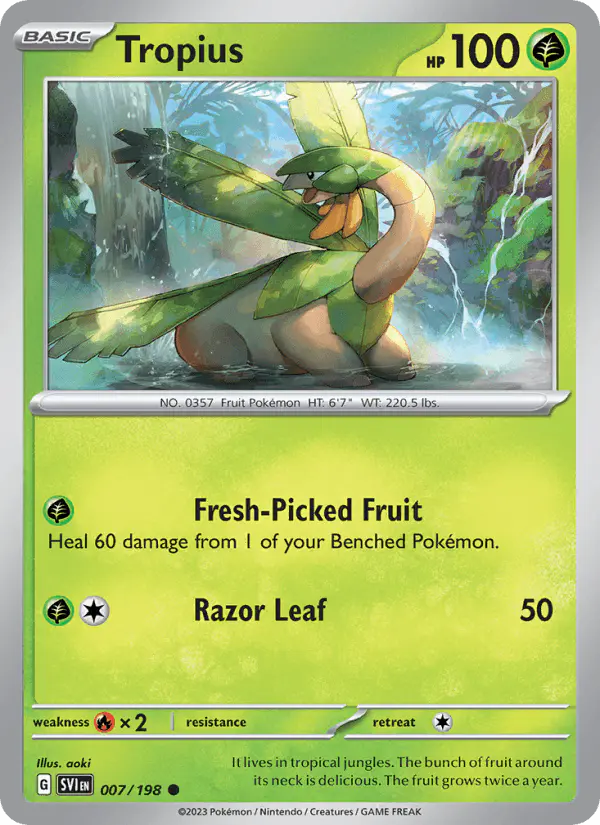 Carta Tropius 007/198 de Scarlet & Violet