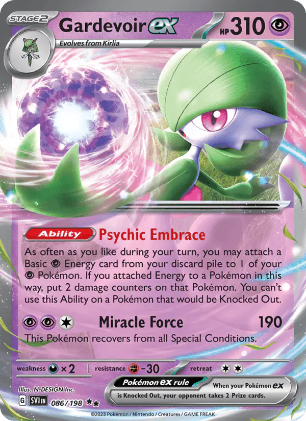 Carta Gardevoir ex 086/198 de Scarlet & Violet